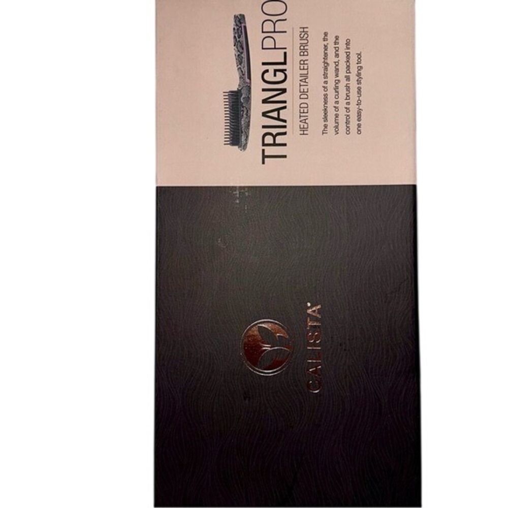 NEW/OPEN‎ BOX CALISTA TrianglPro Heated Detailer Brush - Snake Skin Print